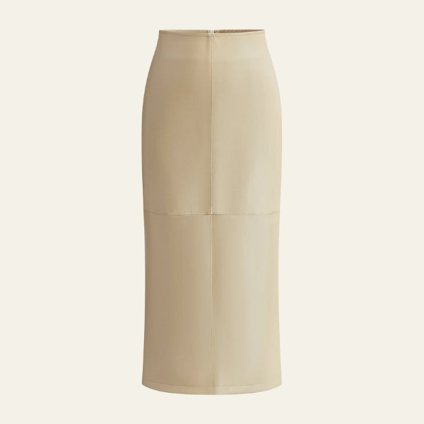 The Siena Seam-Panel Midi Skirt