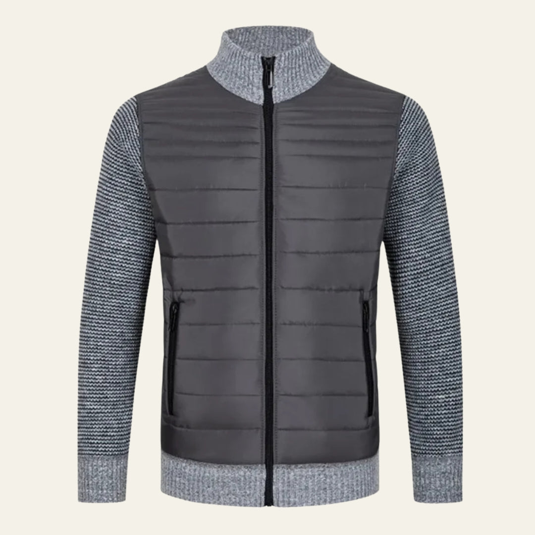 The Aspen Quilted Knit Zip Jacket