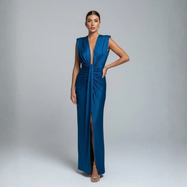The Monaco Twisted-Front Maxi Dress