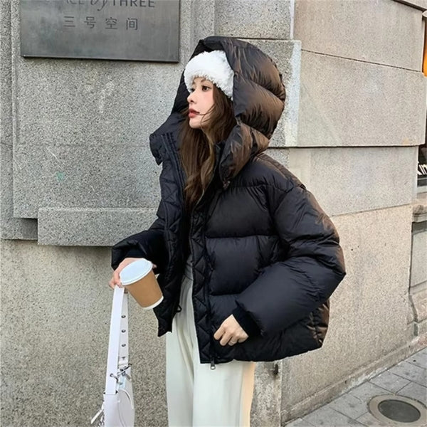 The Aspen Hooded Cropped Puffer Jacket