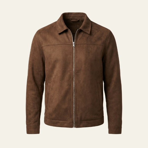 The Sierra Zip-Front Suede Jacket