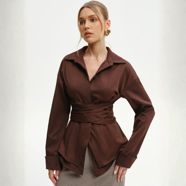 The Florence Wrap-Tie Shirt