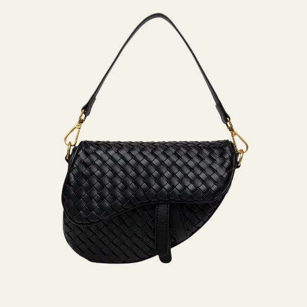 The Ravello Woven Flap Shoulder Bag