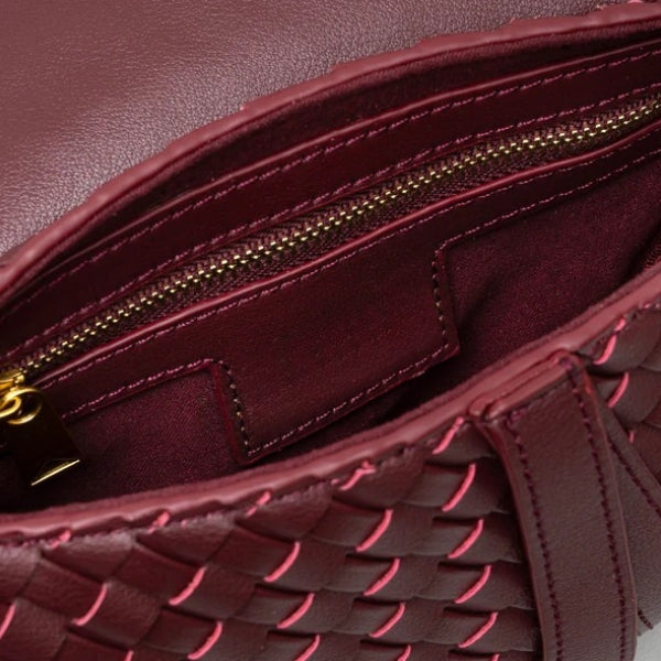 The Ravello Woven Flap Shoulder Bag