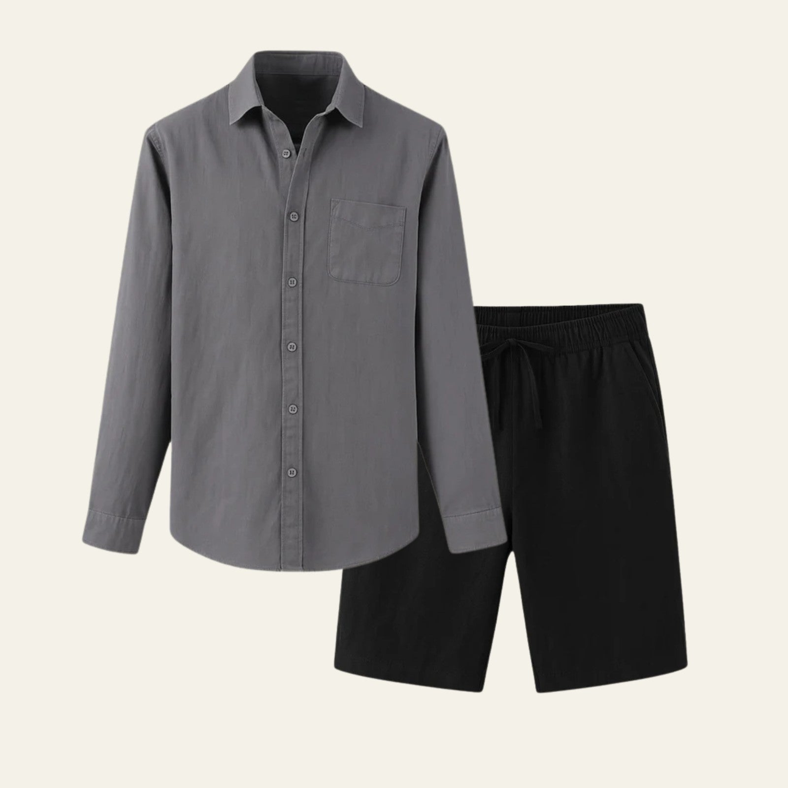 The Solstice Linen Set Black
