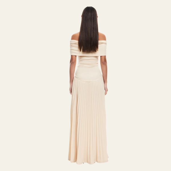 The Amalfi Rayon Off-Shoulder Maxi Dress