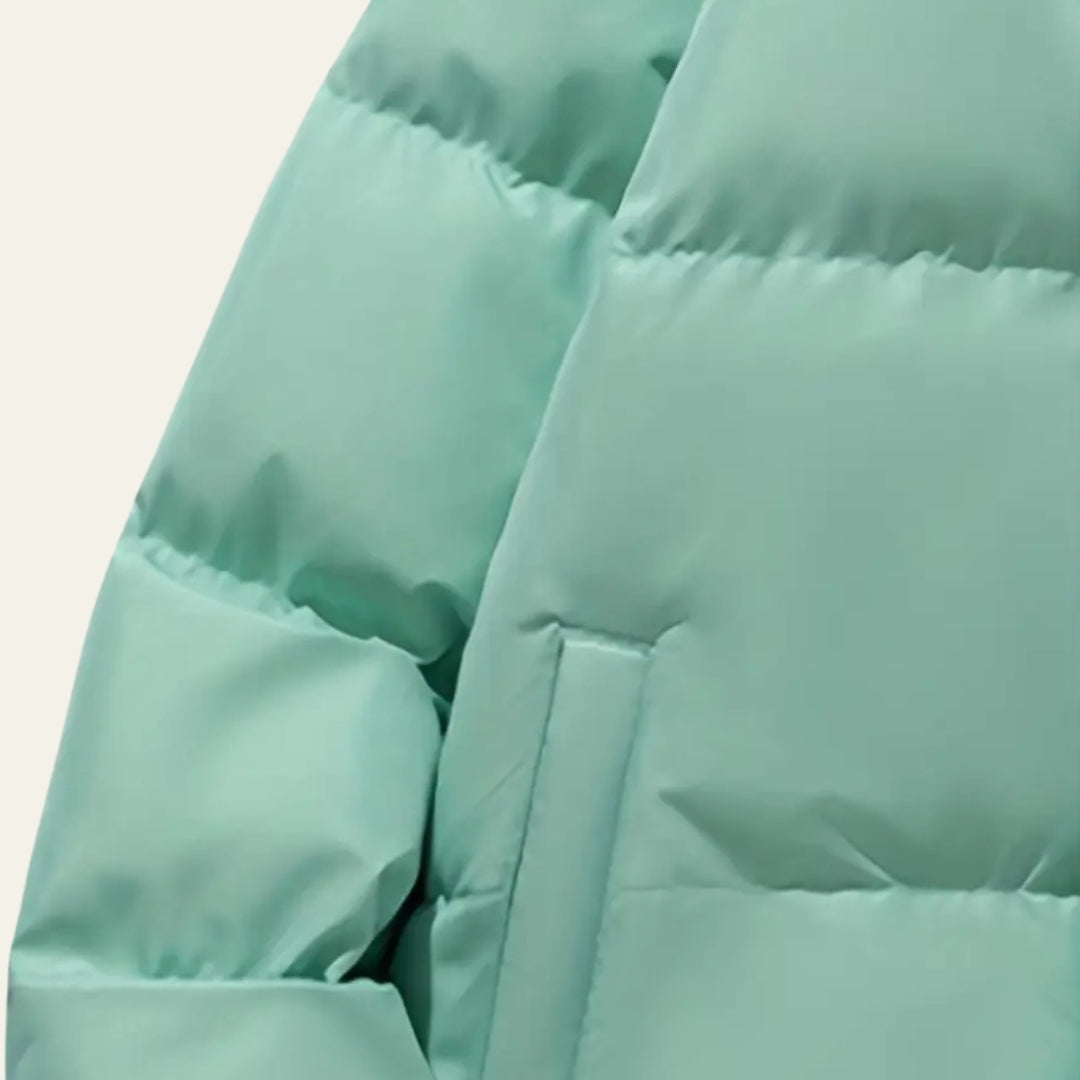 The Aspen Fleece-Lined Hooded Puffer Jacket