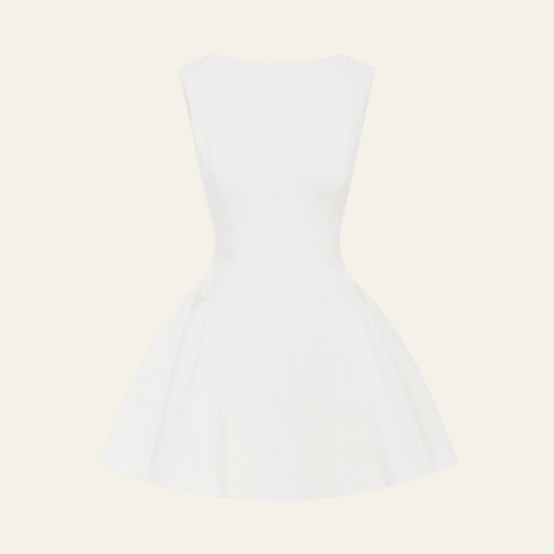 The Amalfi Red Cocktail Structured Mini Dress