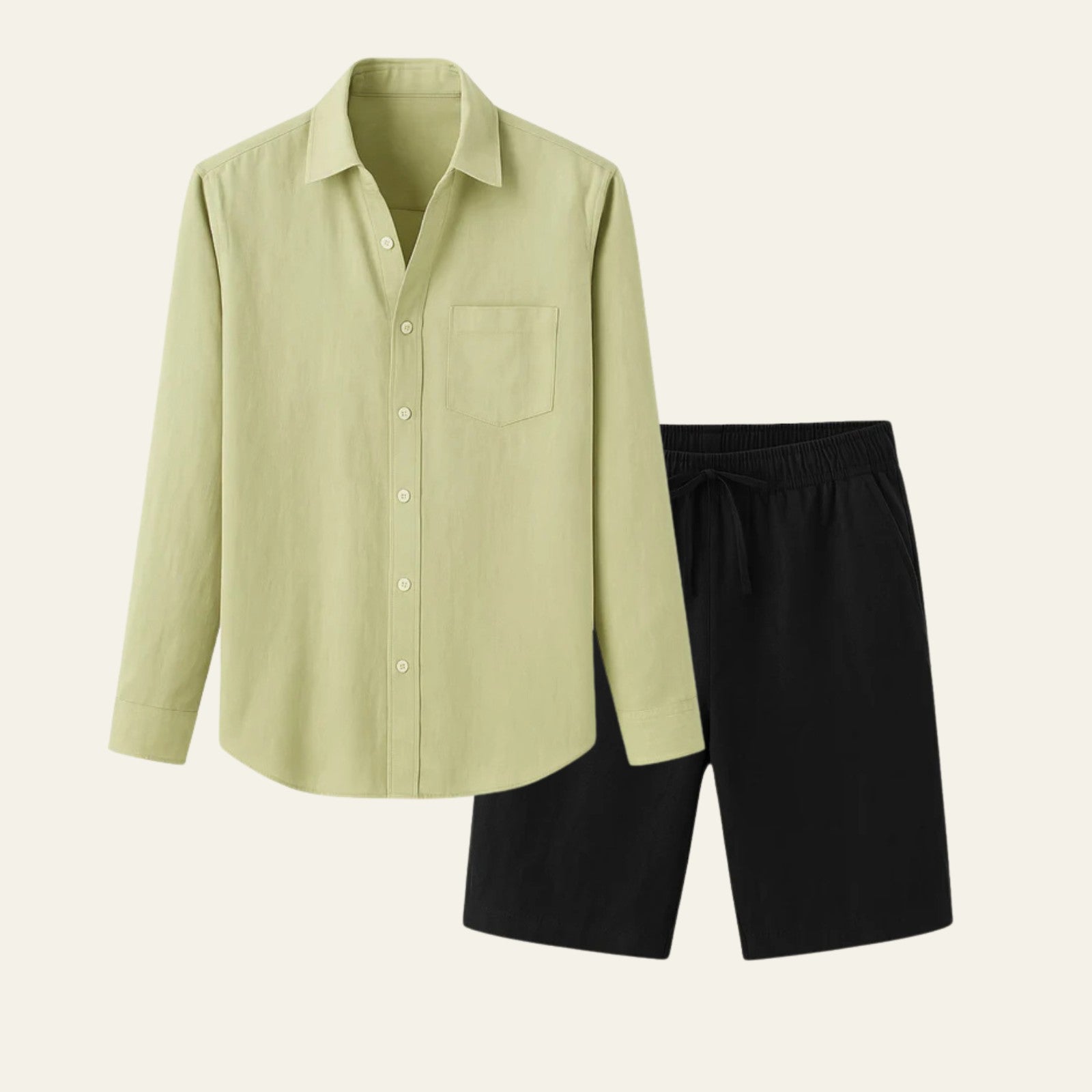 The Solstice Linen Set Black