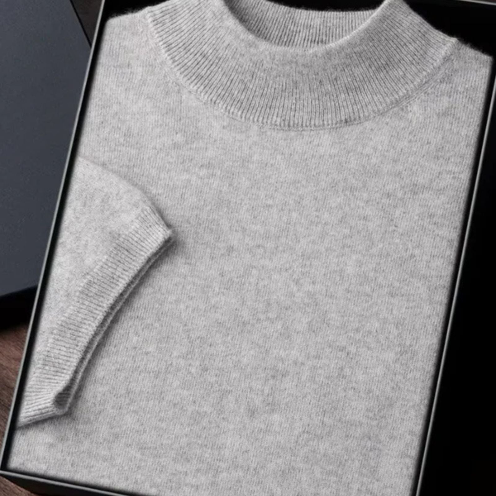 The Vienna Cashmere Mock Neck T-Shirt