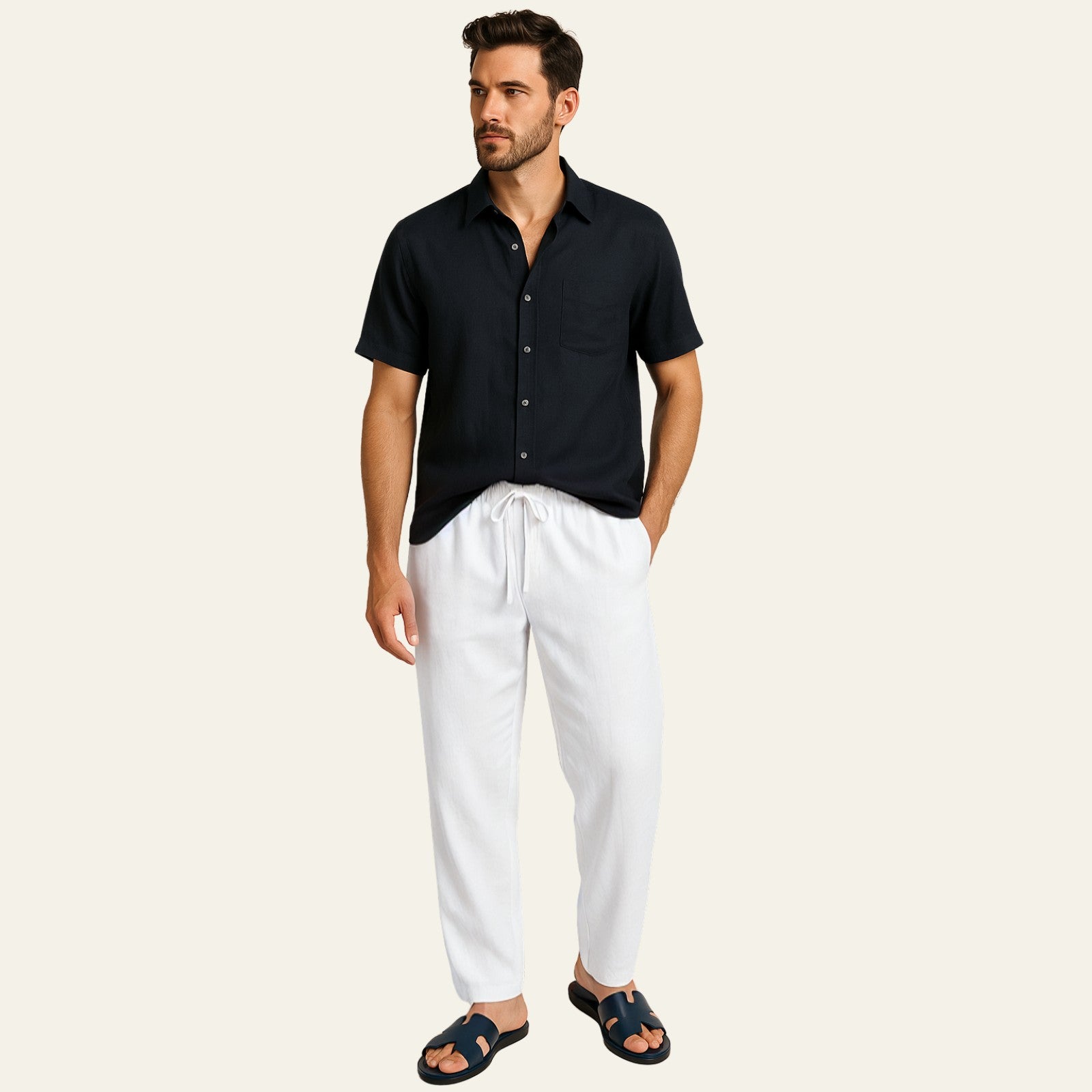 The Provençal Linen Set White