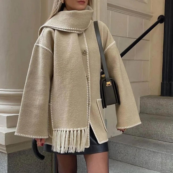 The Antwerp Wool Scarf Coat