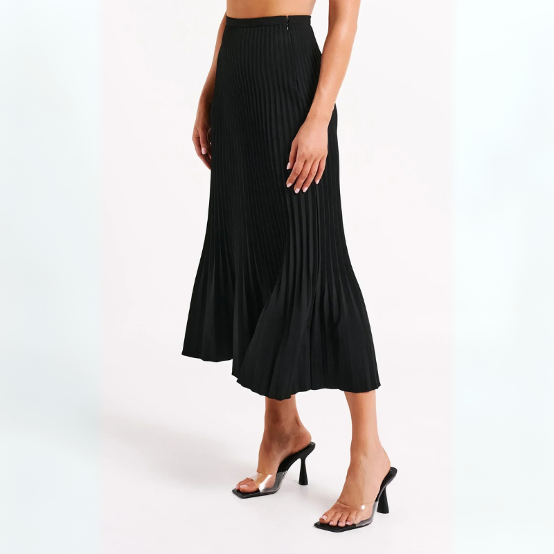 The Lucerne Pleated Maxi Skirt