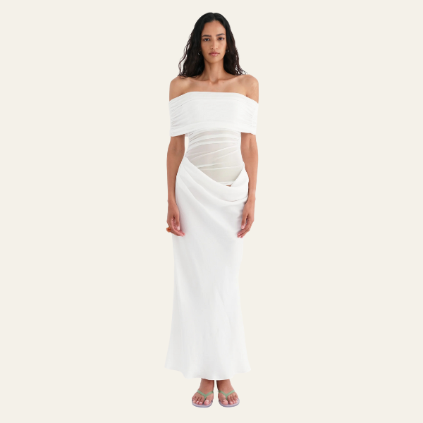 The Capri Draped Evening Dress
