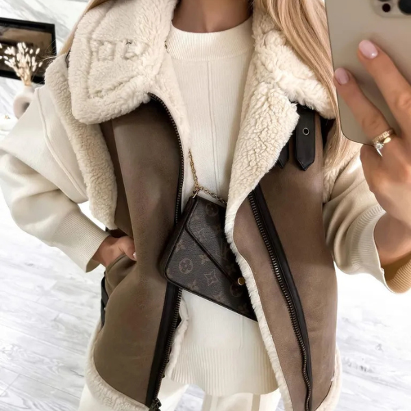 The Cortina Shearling Aviator Vest