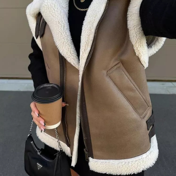 The Cortina Shearling Aviator Vest