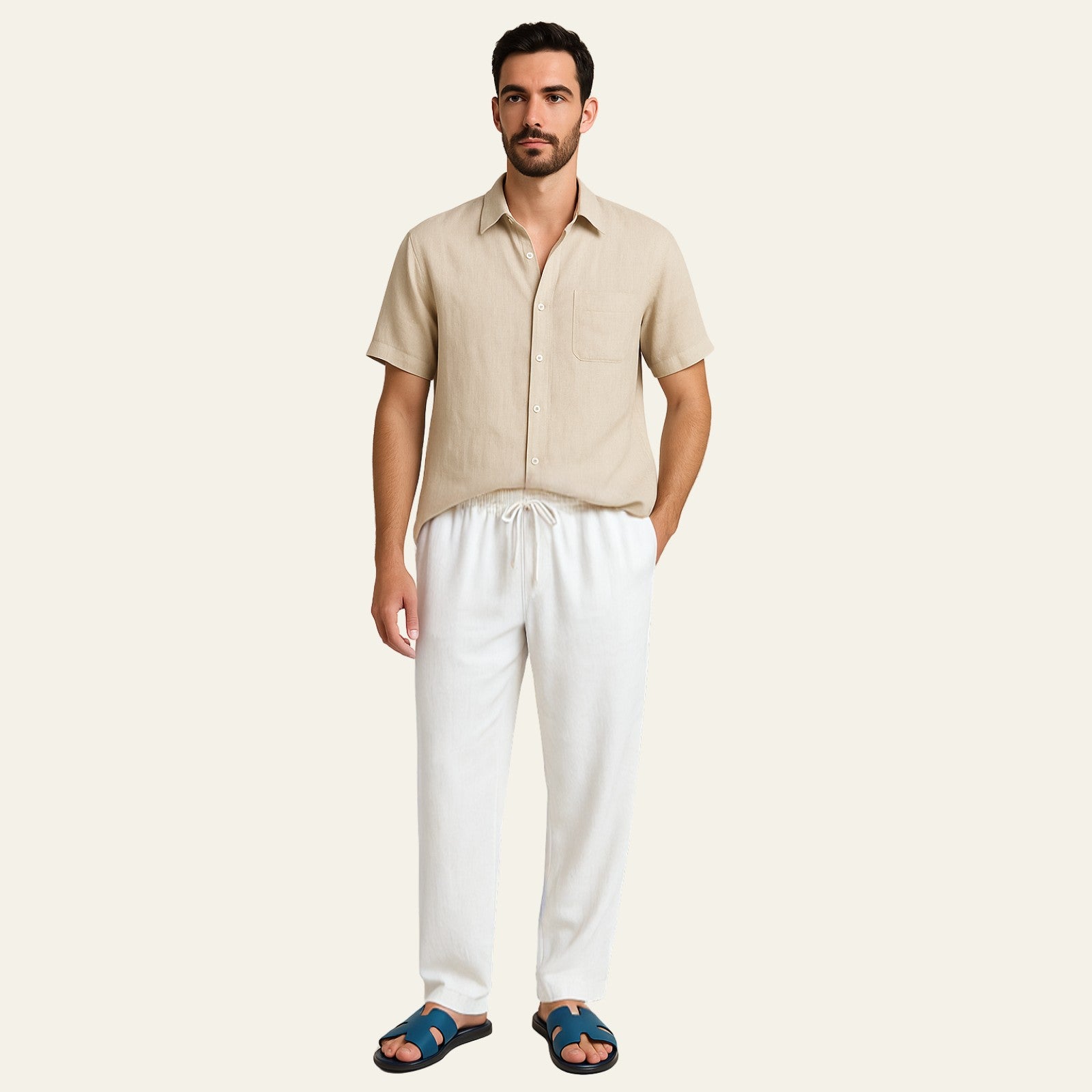 The Provençal Linen Set White