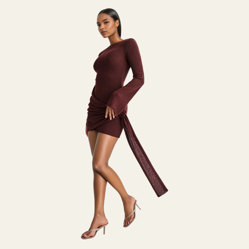 The Nice Drape Mini Dress