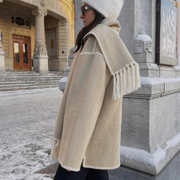 The Antwerp Wool Scarf Coat