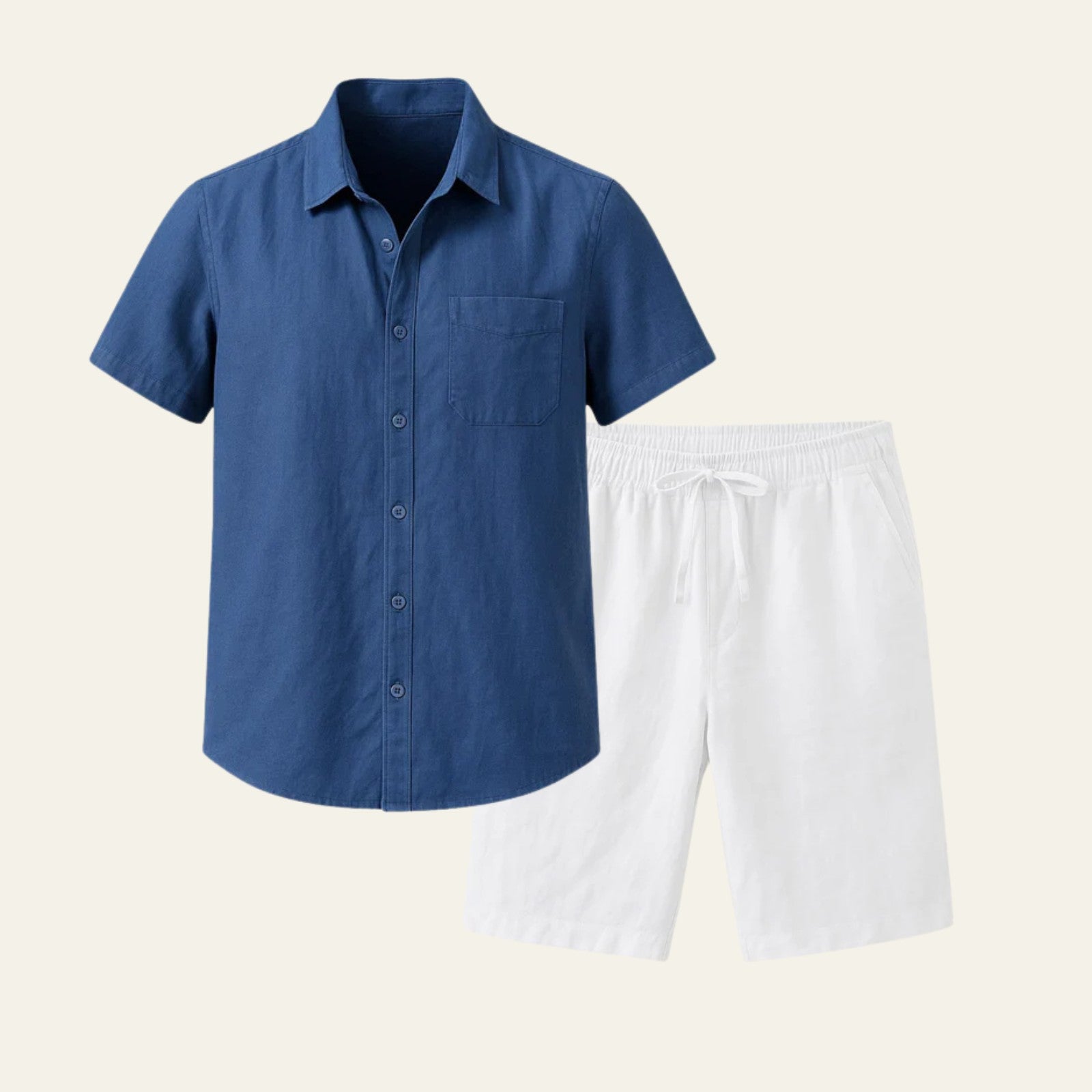 The Riviera Linen Set White