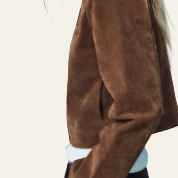 The Siena Cropped Suede Jacket