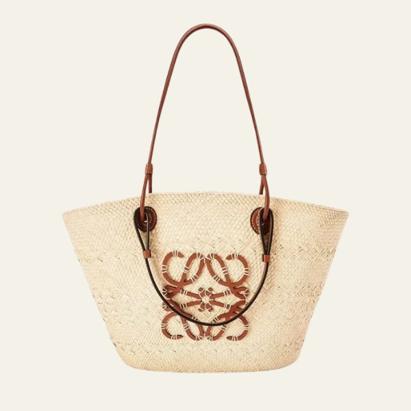 The Mallorca Logo-Detail Woven Tote