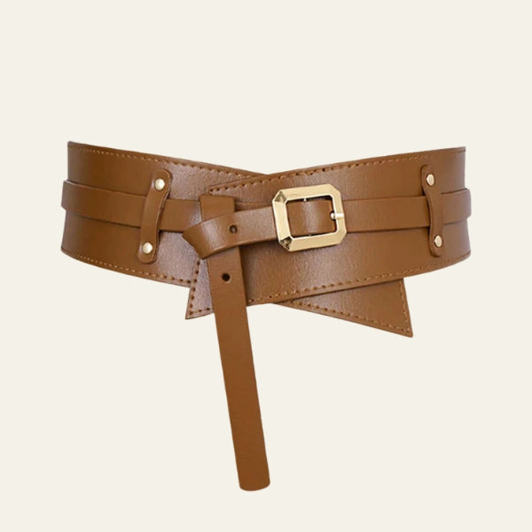 The Siena Wide Buckle Corset Belt