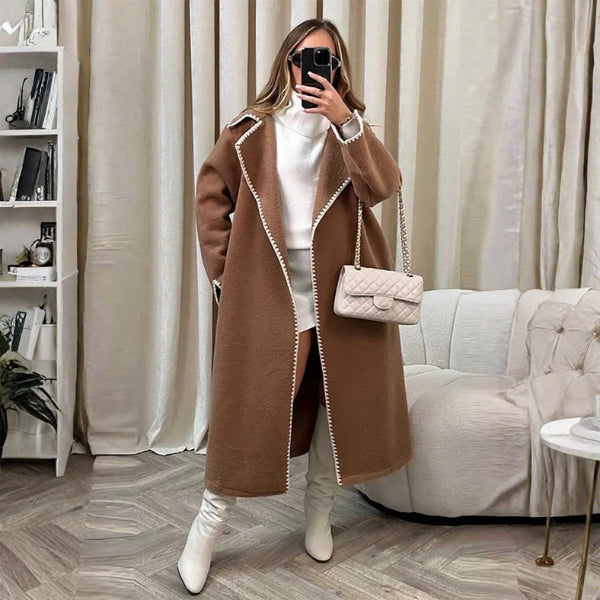 The Sorrento Oversized Stitch Coat