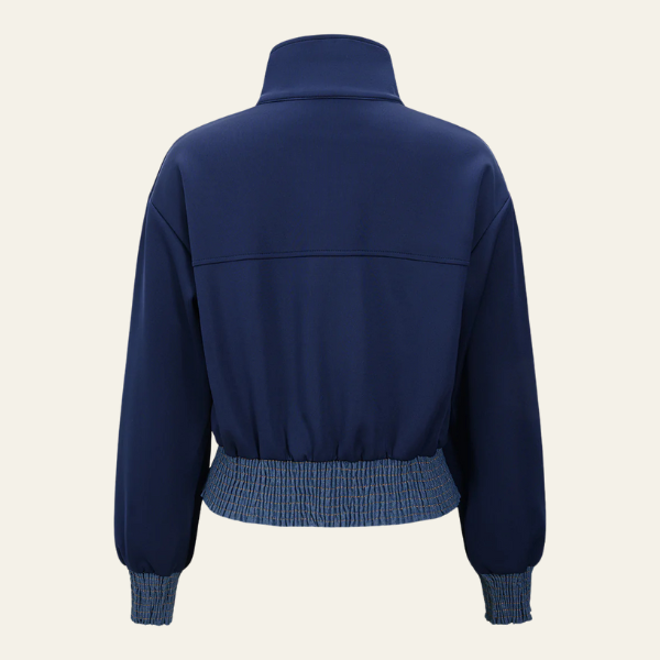 The Marseille Contrast-Denim Zip Jacket