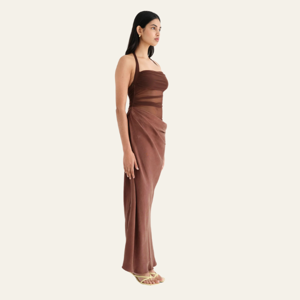 The Lisbon Draped Evening Dress