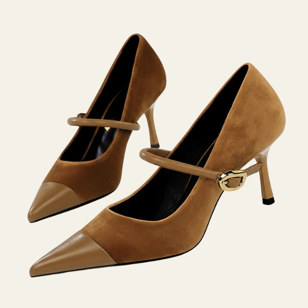 The Riviera Mary Jane Cap-Toe Pumps