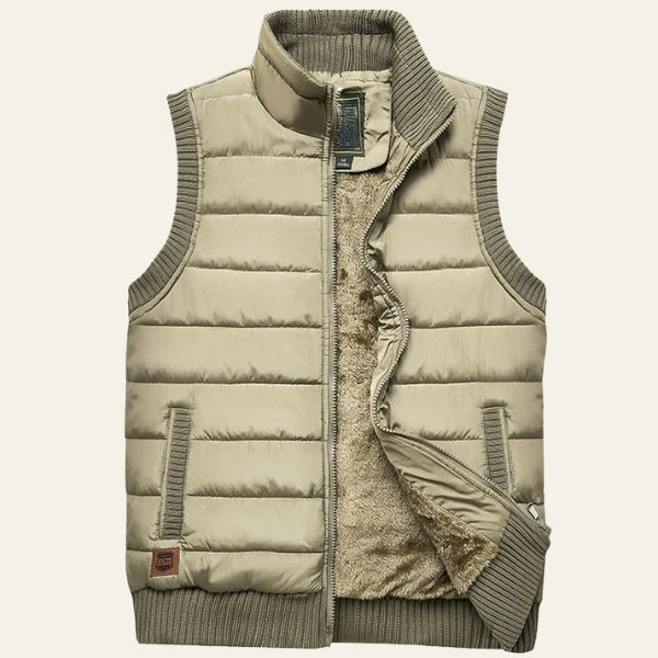 The Nordic Fleece-Lined Padded Vest
