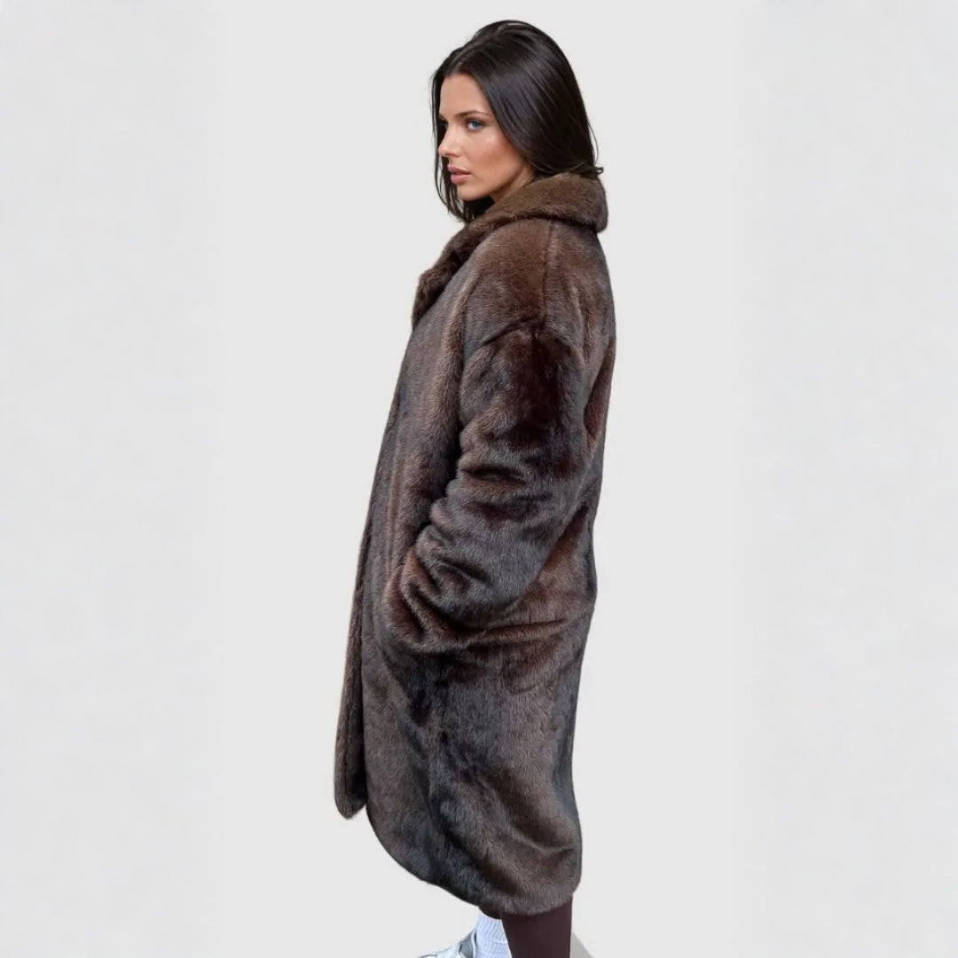 The Vienna Long Plush-Fur Coat