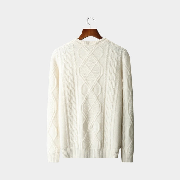 The Dublin Merino Wool Cable Sweater