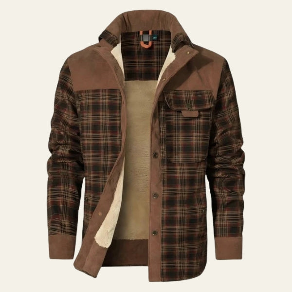 The Hampshire Fleece-Lined Plaid Overshirt Jacket
