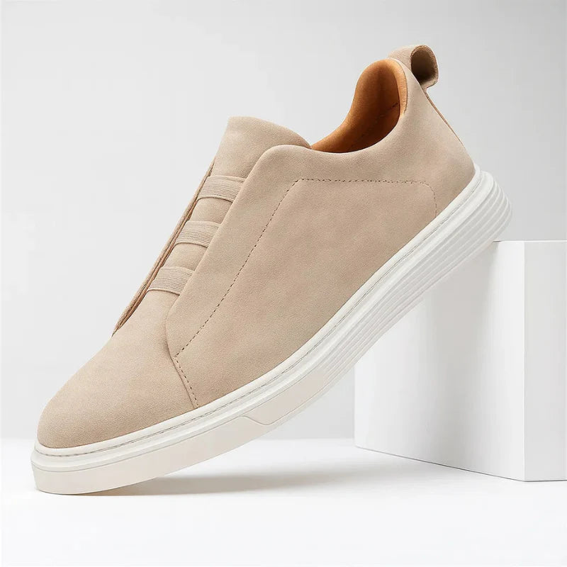 The Riviera Elastic-Strap Suede Sneakers