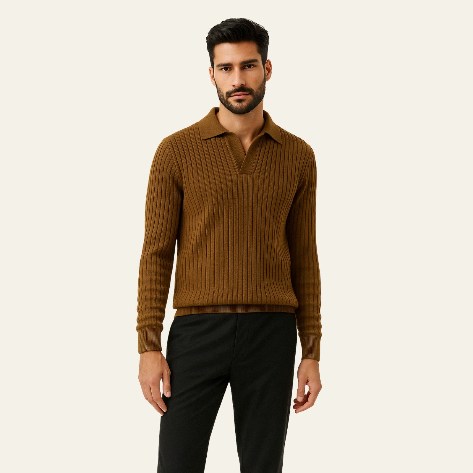 The Rothschild Wool Ribbed Polo