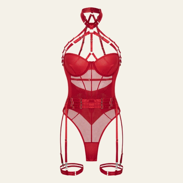 The Tulum Multi-Strap Harness Bodysuit