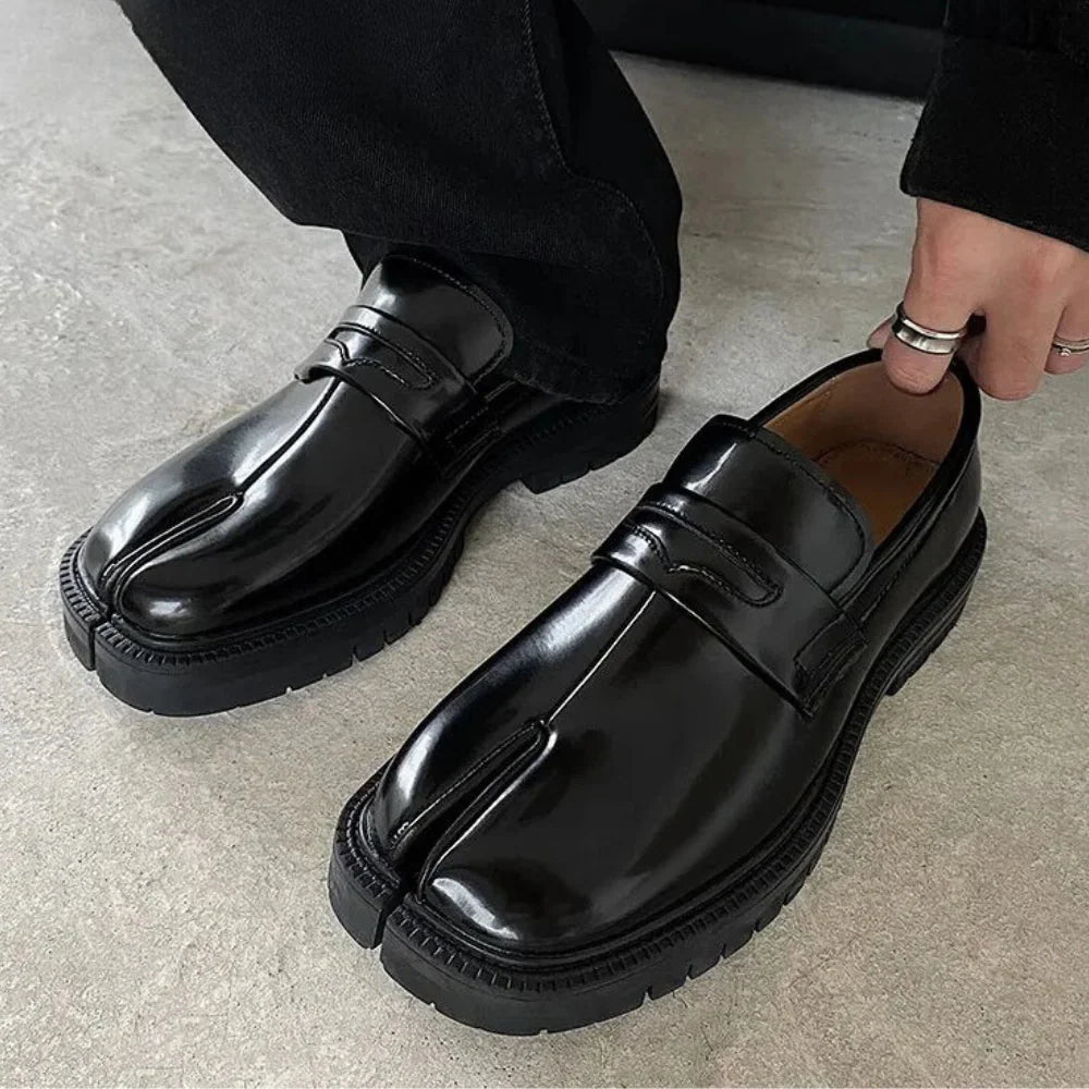 The Ginza Split-Toe Penny Loafers