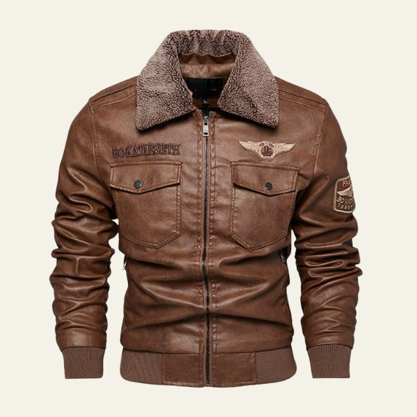 The Maverick Aviator Leather Jacket
