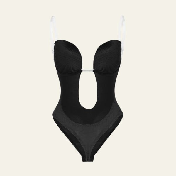 The Ravello Plunge-Front Sculpting Bodysuit