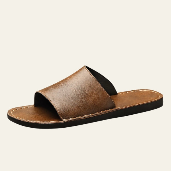 The Riviera Contrast-Stitch Slides
