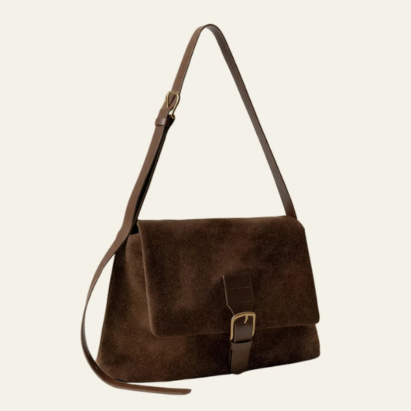 The Sorrento Buckle-Front Shoulder Bag