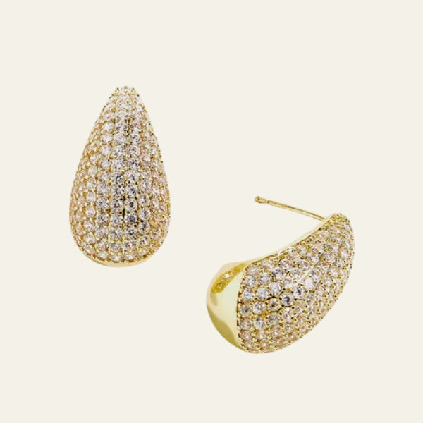 The Cannes Teardrop Crystal Earrings