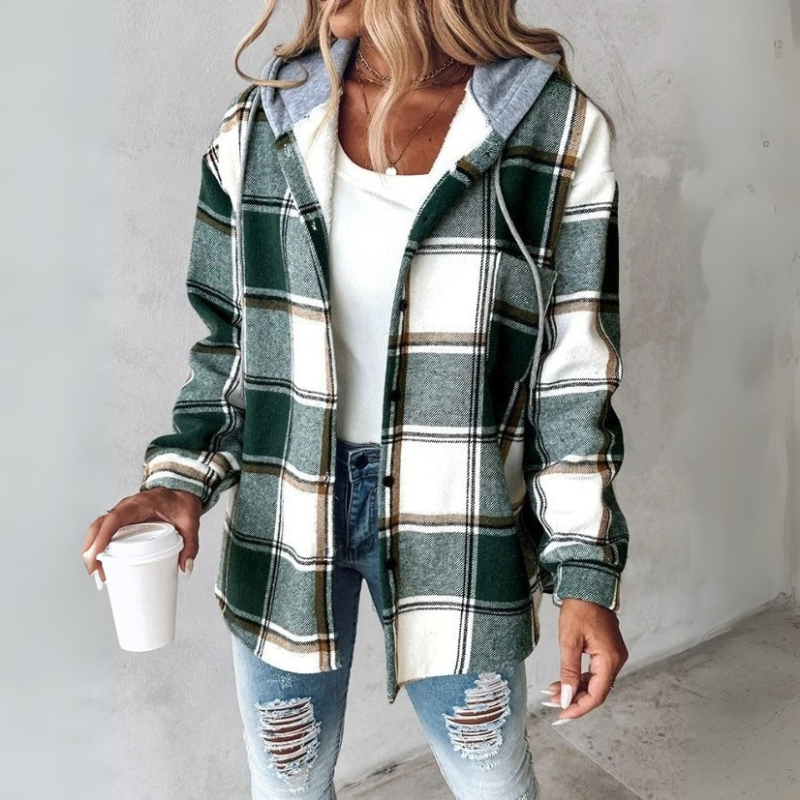 The Bergen Plaid Hooded Jacket