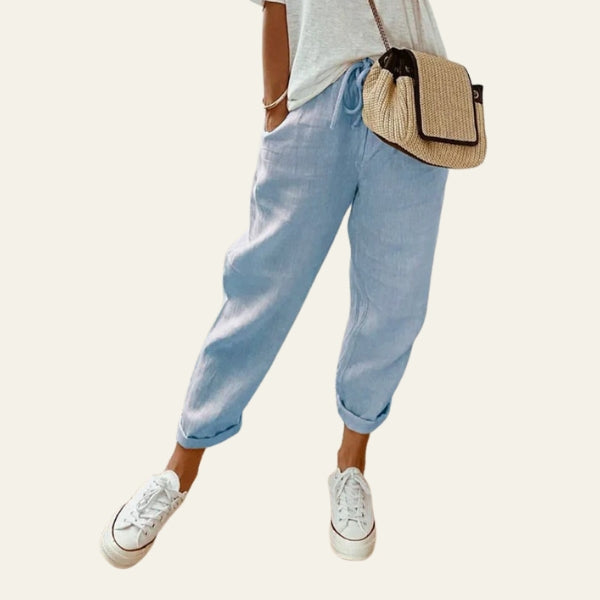 The Riviera Drawstring Tapered Trousers