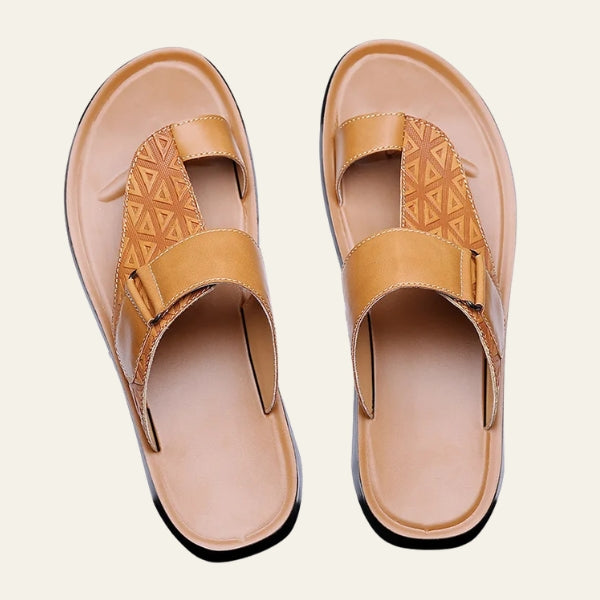 The Riviera Geometric-Embossed Slides