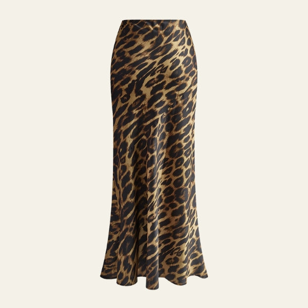The Capri Bias-Cut Print Maxi Skirt