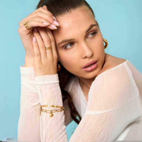 The Amalfi Gold Crystal Bangle