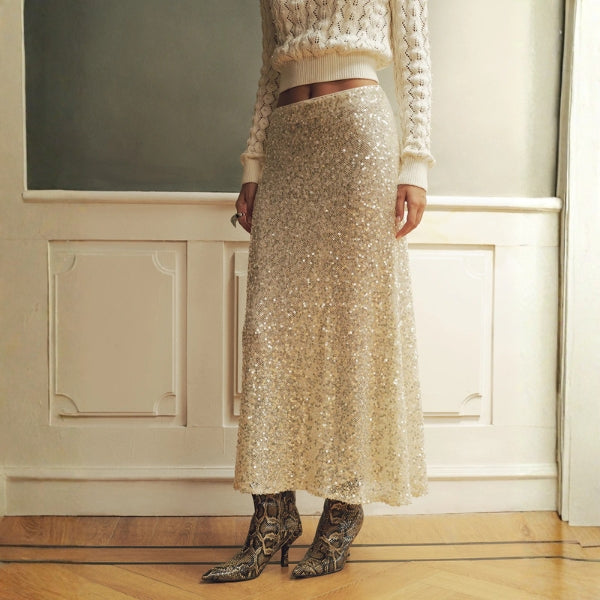 The Monaco Sequin Maxi Skirt